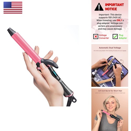 Civeya inch curling iron - 3/4,