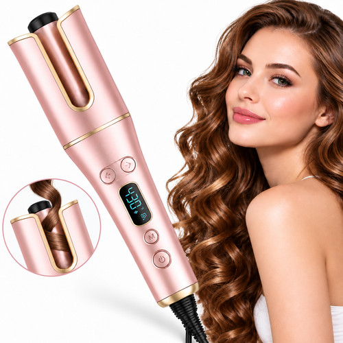 Automatic hair curler with lcd - automatic,