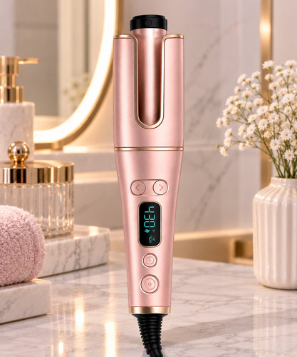 Automatic hair curler with lcd - automatic,