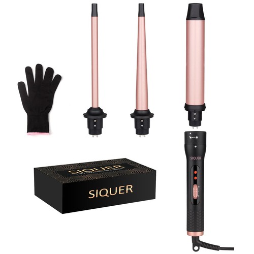 Ceramic curling wand - 3-in-1,