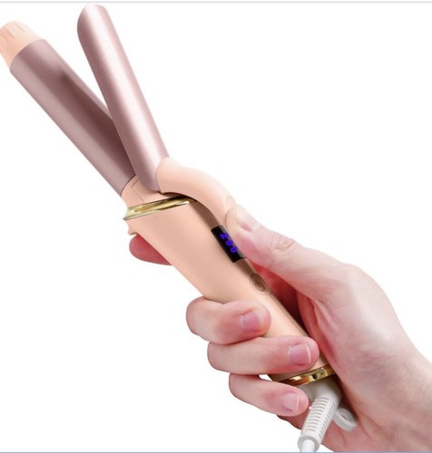 Travel curling iron wand tongs - iron,
