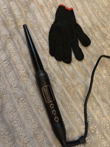 Curling wand with glove - wand,