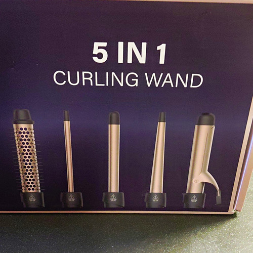 Ceramic curling wand - 5-in-1,