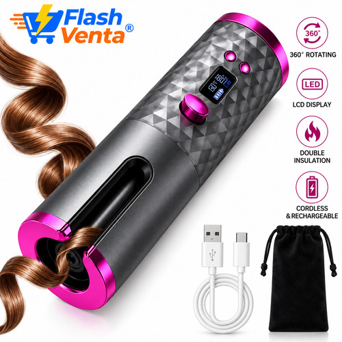 Cordless automatic hair curler - cordless,