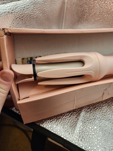 Pink ceramic curling iron - curling,