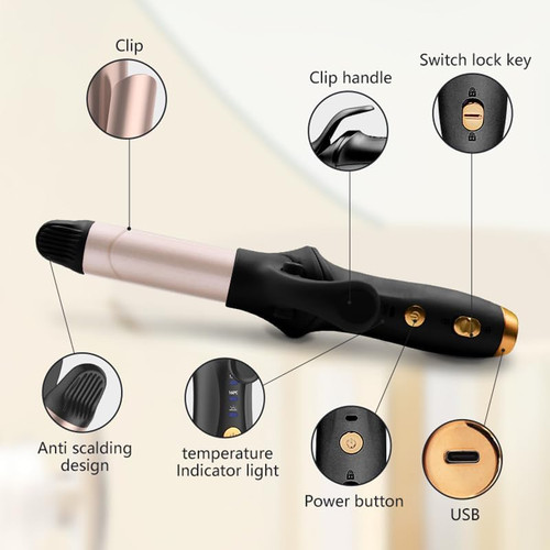 Cordless curling wand - cordless,