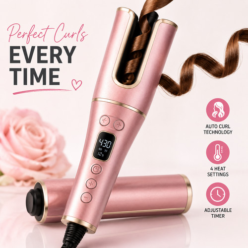 Automatic hair curler - automatic, 1"